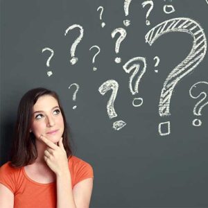 woman with questions about her dental insurance